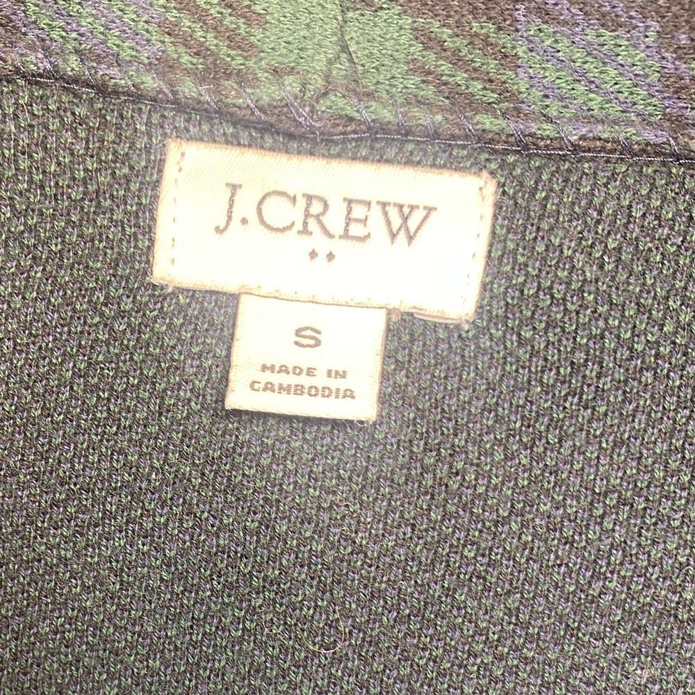 J. Crew Women's Tartan Blazer - Navy and Emerald - Picture 2 of 5